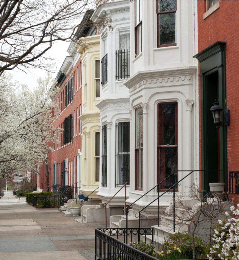 Baltimore residential streetscape